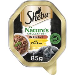 Sheba Natures Collection Cat Food Tray Chicken & Red Pepper in Sauce - 85g, case of 22