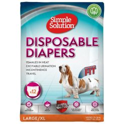 Simple Solution Disposable Diaper Large - XLarge - 12 pack