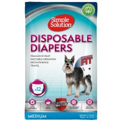 Simple Solution Disposable Diaper  Medium - 12 pack