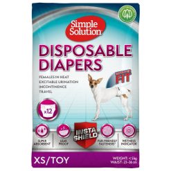 Simple Solution Disposable Diapers X-Small/Toy - 12 pack