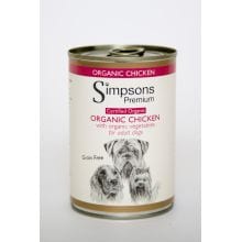 Simpsons Dog Organic Chicken - 400g, case of 6