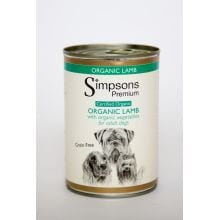 Simpsons Dog Organic Lamb - 400g, case of 6