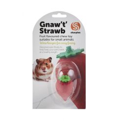 Small 'N' Furry Gnaw 'T' Strawberry - 5cm