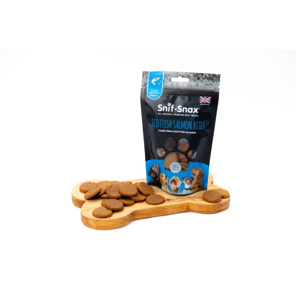 Snif Snax Scottish Salmon Bites - 100g