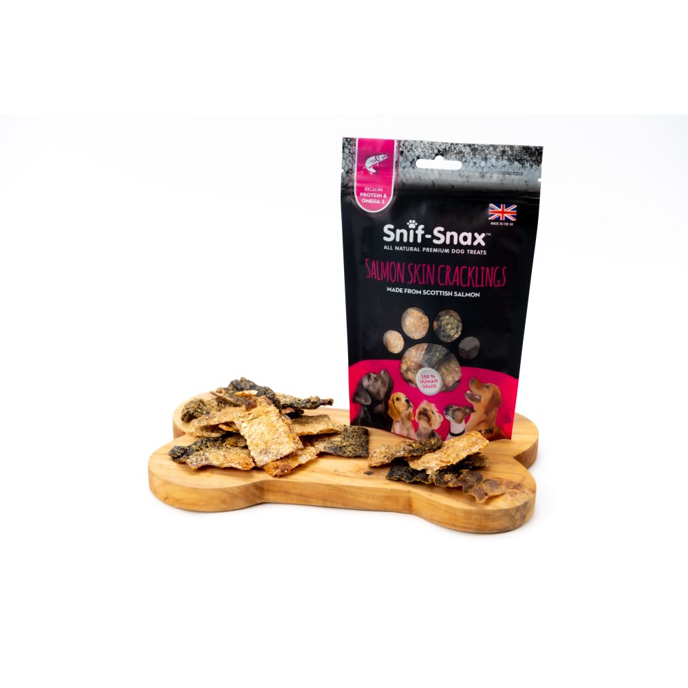 Snif Snax Scottish Salmon Skin Crackling - 30g