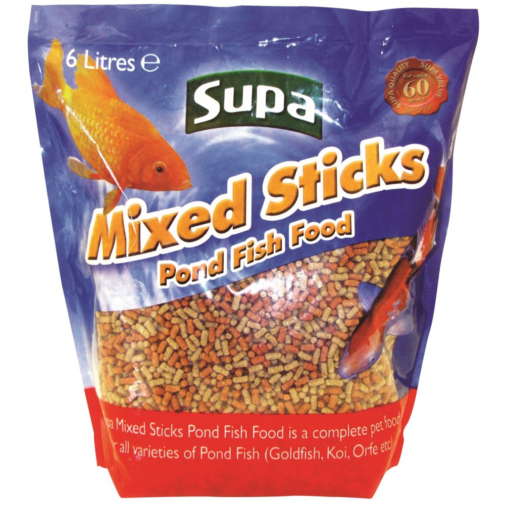 Supa Mixed Pond Sticks - 6 litres