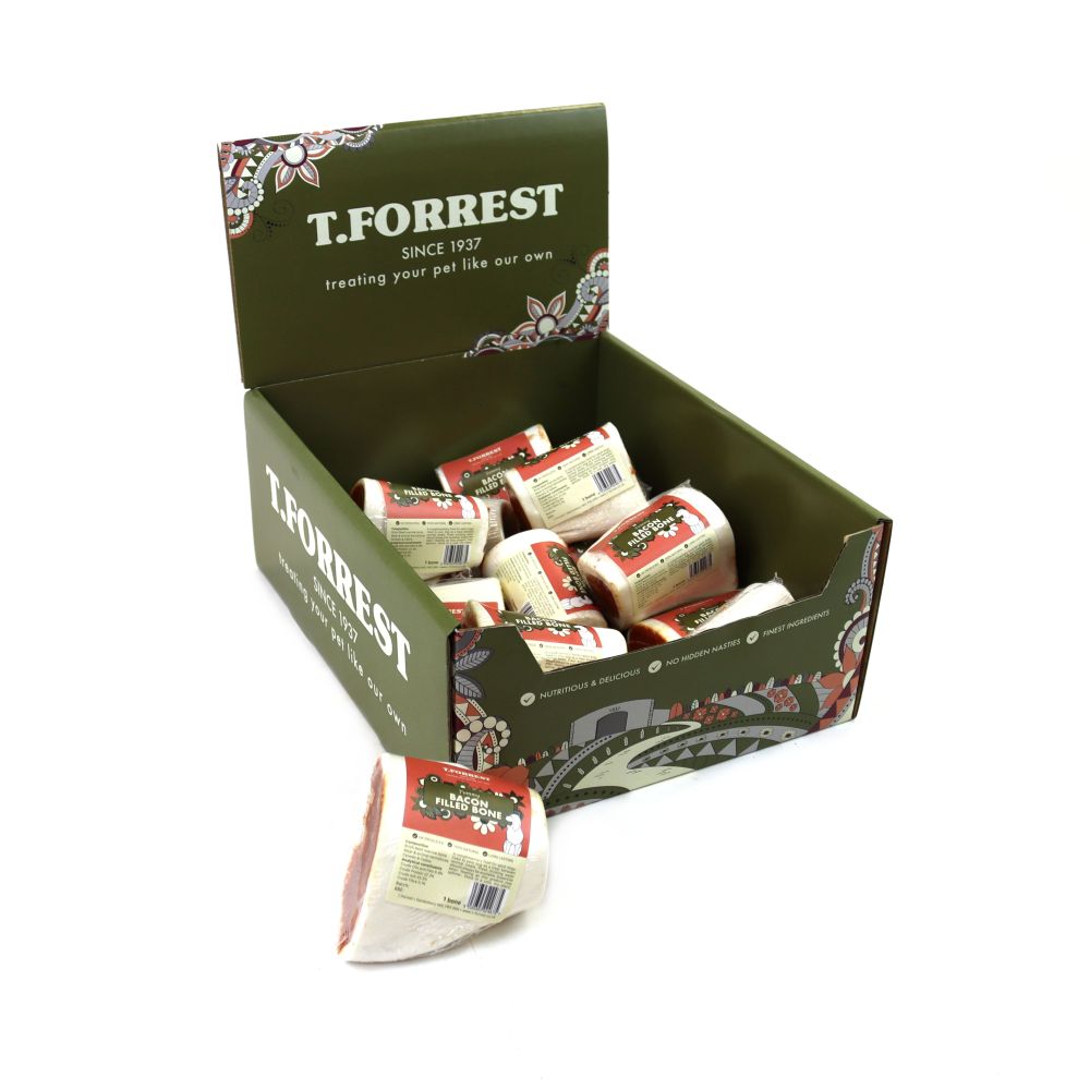T. Forrest & Sons Filled Bone Bacon - bulk, case of 15