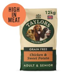 Taylors Adult & Senior Working Dog Grain Free Chicken - 12kg