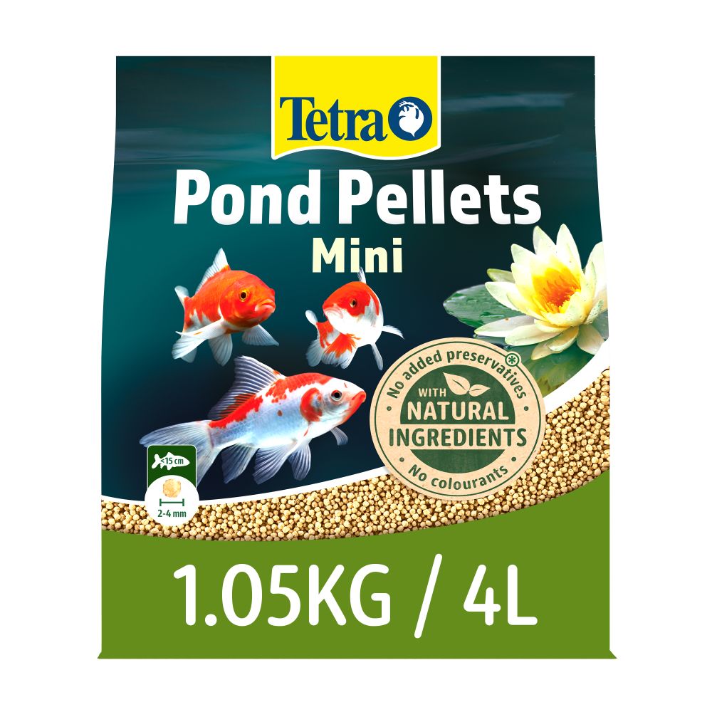 Tetra Pond Fish Food Mini Pellets 1.05kg - 4 litres