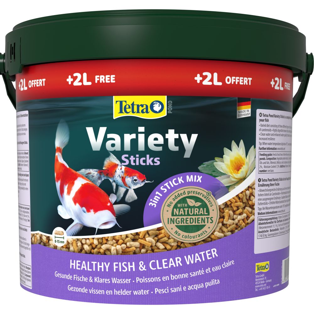 Tetrapond Variety Sticks +20% - 10 litres
