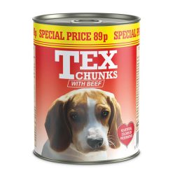 Tex Chunks Beef pm89p - 400g, case of 12