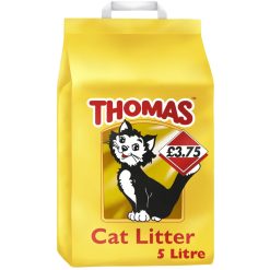 Thomas Cat Litter 5L (PMP £3.75) - 5 litres, case of 4
