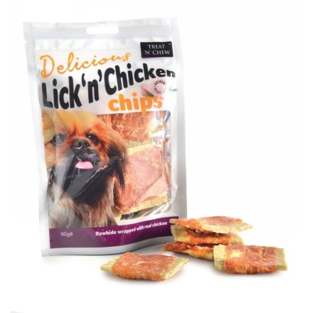 Treat 'N' Chew Lick 'N' Chicken Chips - 90g