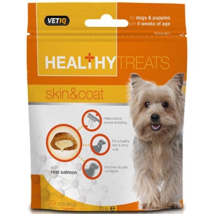 VETIQ Healthy Treats Skin & Coat Dog - 70g