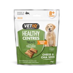 VETIQ Heathly Centres Grain Free Cheese & Chia Seeds Treats - 70g