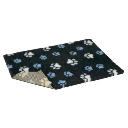 Vetbed Non Slip Blue & White Paw Grey - 36x24 inches