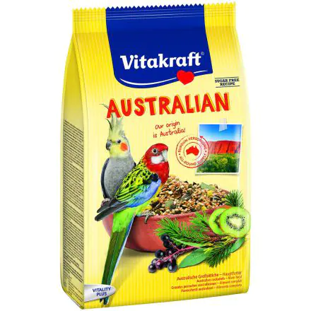 Buy Vitakraft Australian Parrot Food 750g Save with Heart Pet Supplies Free Same Day Local Delivery