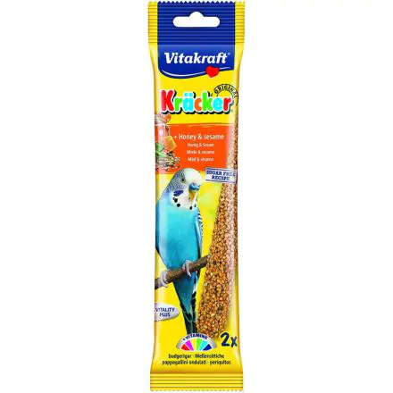 Vitakraft Budgie Stick Honey 60g - 2 pack 21102, case of 7