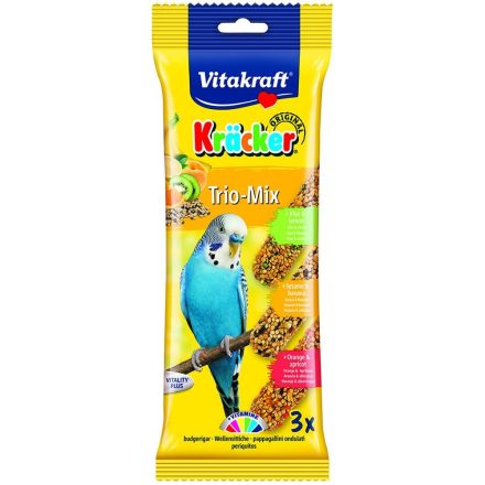 Vitakraft Kracker Budgie Trio-Mix - 3 pack 30387, case of 6