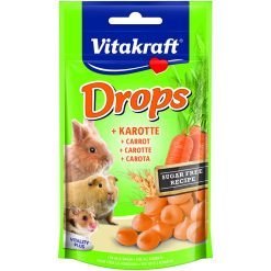 Vitakraft Small Animal Drops Carrot - 75g 25788, case of 9