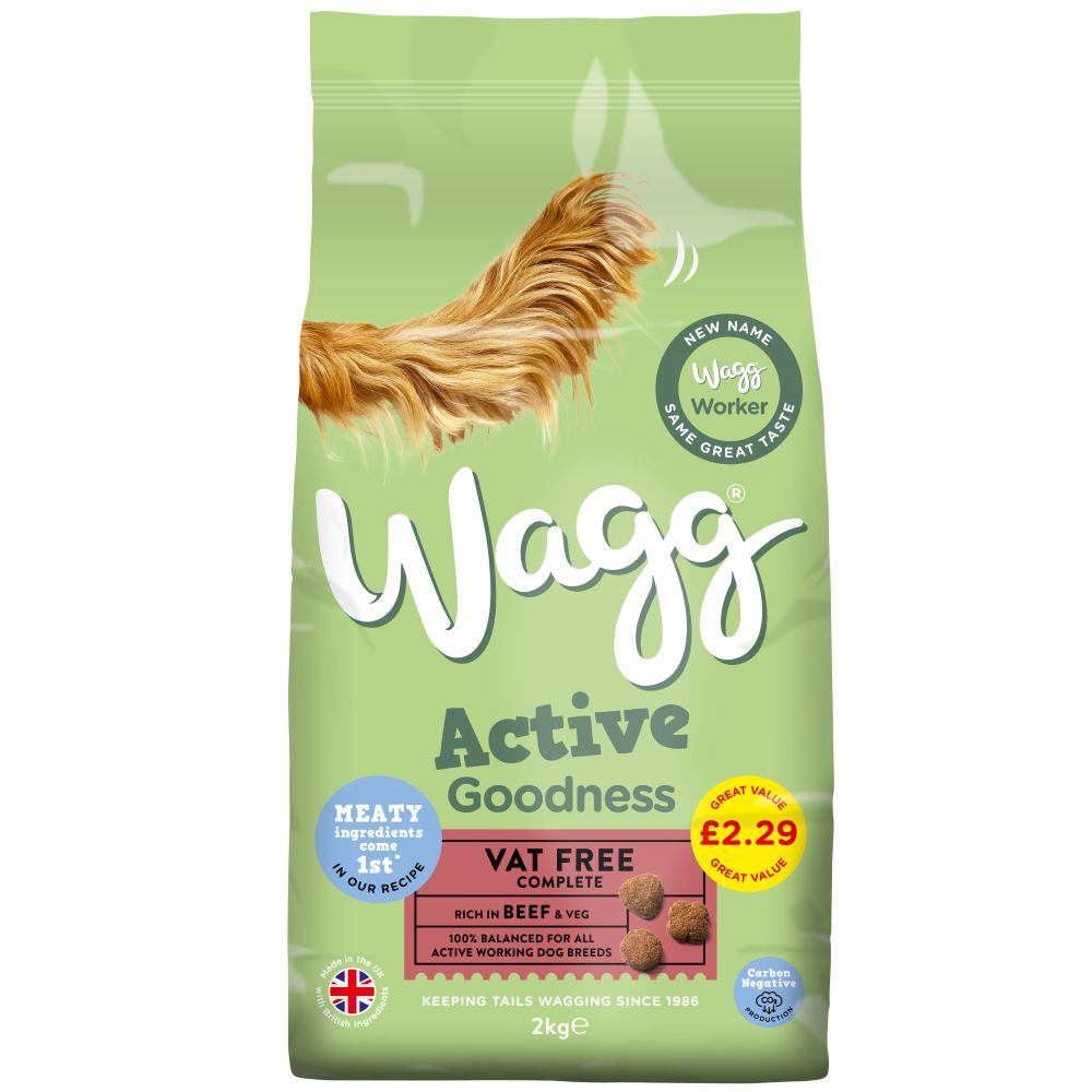 Wagg Active Goodness Beef PM£2.29 - 2kg
