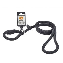 Walk 'R' Cise Nylon Rope Slip Lead - Black - 1.2x122cm