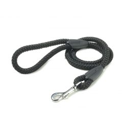 Walk 'R' Cise Nylon Rope Trigger Hook Lead - Black - 1.2x107cm
