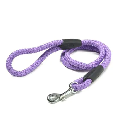 Walk 'R' Cise Nylon Rope Trigger Hook Lead - Lilac - 1.2x107cm