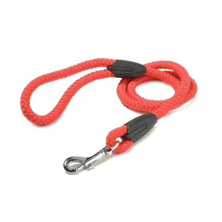 Walk 'R' Cise Nylon Rope Trigger Hook Lead - Red - 1.2x107cm