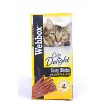 Webbox Cats Delight Chicken & Liver - 6 pack, case of 12