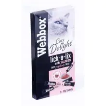 Webbox Lick-e-Lix Salmon & Omega 3&6 - 5 pack, case of 10