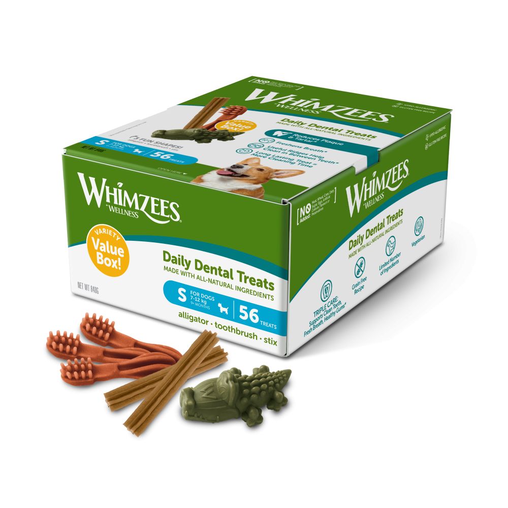 Whimzees Variety Box 56pk - Small