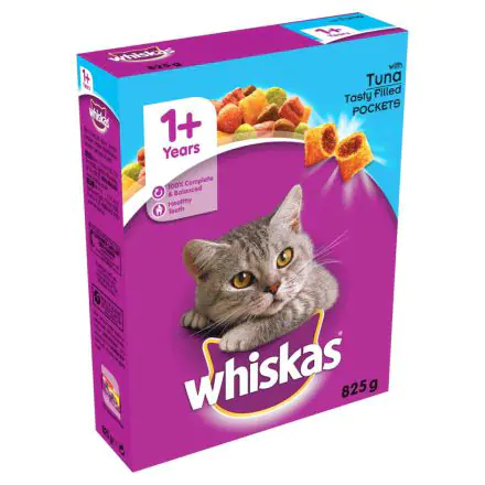 Whiskas 1+ Cat Complete Dry with Tuna - 825g