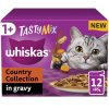 Whiskas 1+ Country Collection Mix Adult Wet Cat Food Pouch in Gravy 12pk - 85g, case of 4