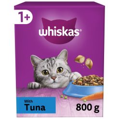 Whiskas 1+ Tuna Adult Dry Cat Food - 800g, case of 5
