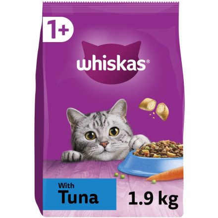 Whiskas 1+ Tuna Adult Dry Cat Food Various Sizes
