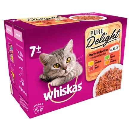Whiskas 7+pd Meaty 12pk - 85g