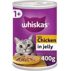 Whiskas Adult Wet Cat Food Chicken in Jelly Tin - 400g, case of 12