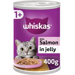Whiskas Adult Wet Cat Food Salmon in Jelly Tin - 400g, case of 12