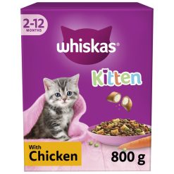 Whiskas Kitten Chicken Dry Cat Food Various Sizes