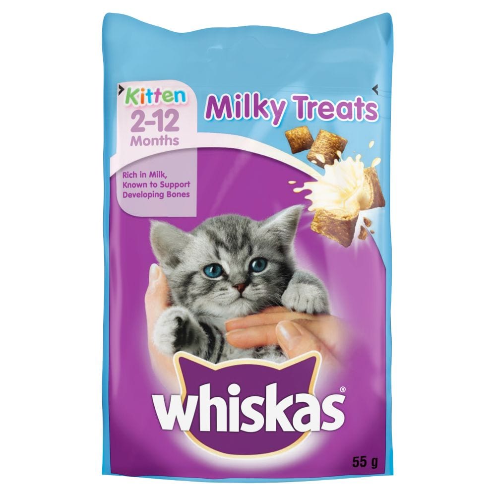 Whiskas Kitten Milky Treats 2-12 Months - 55g, case of 8
