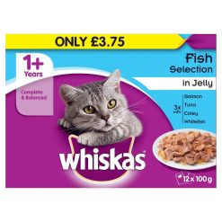 Whiskas Pouch Fish 3.75 12pk - 100g