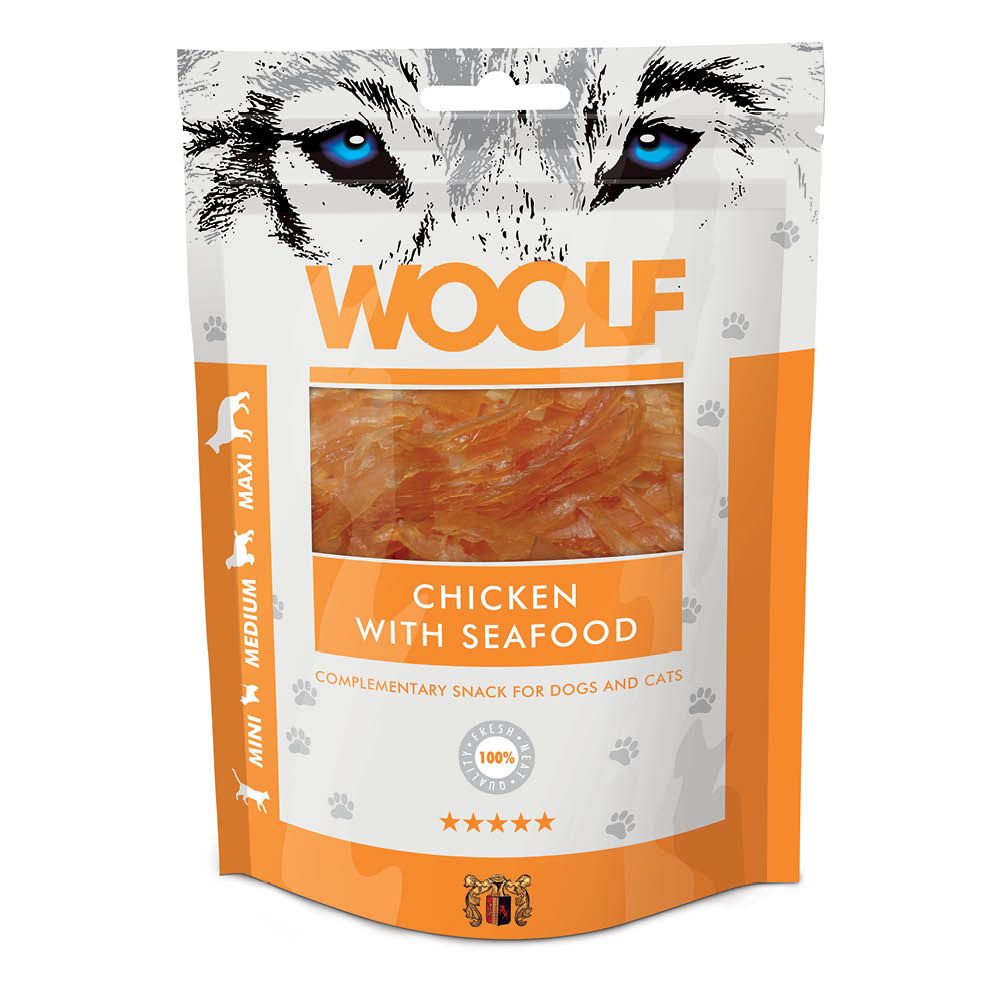Woolf Chicken & Seafood - 100g