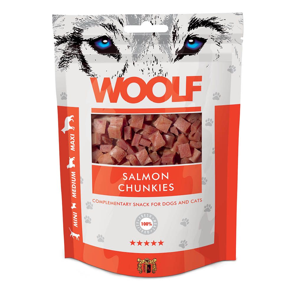 Woolf Salmon Chunkies - 100g