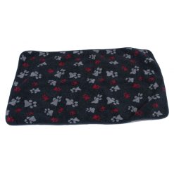 aniMate Blanket Navy Paw Large - 1x58x49 inches
