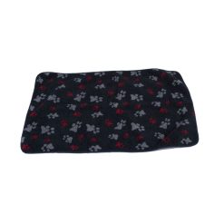 aniMate Blanket Navy Paw Medium - 1x49x29 inches