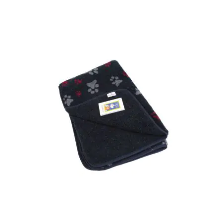 aniMate Blanket Navy Paw Small - 1x29x24 inches