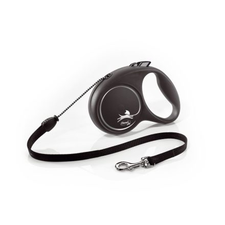 flexi Black Design M Cord 5m, black - Medium