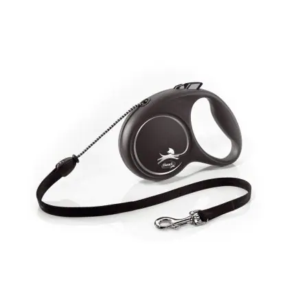 flexi Black Design M Cord 5m, black - Medium