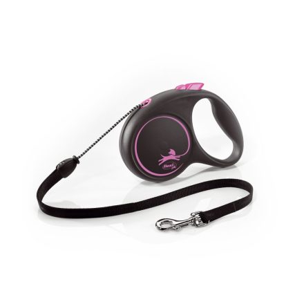 flexi Black Design M Cord 5m, pink - Medium